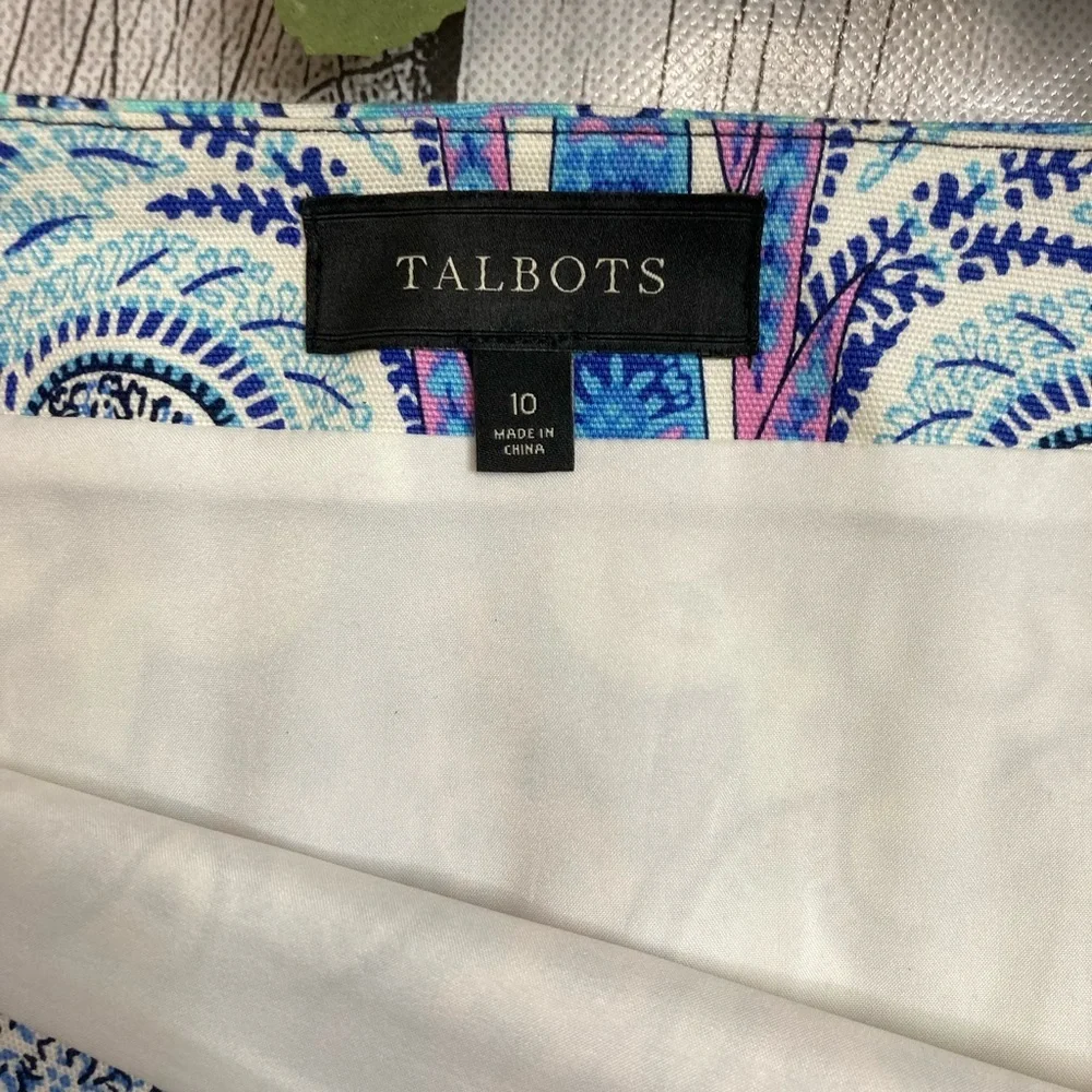 Talbots Paisley Print Skirt